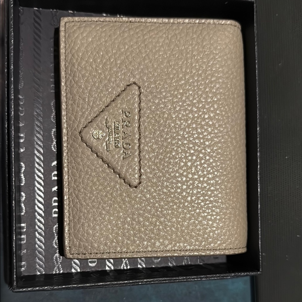 Prada Tan Leather wallet